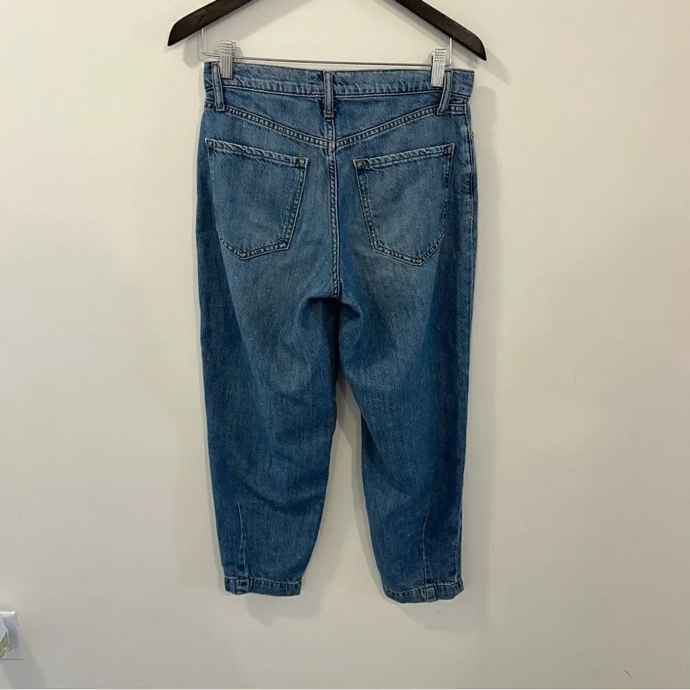 Banana Republic Barrel Jean 27/4 Medium Wash